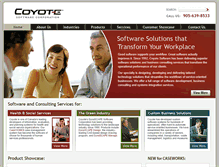 Tablet Screenshot of coyotecorp.com